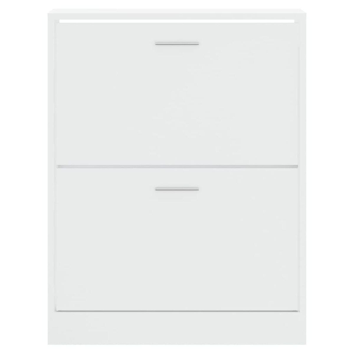 vidaXL Szafka na buty, wysoki połysk, biała, 63x24x81 cm