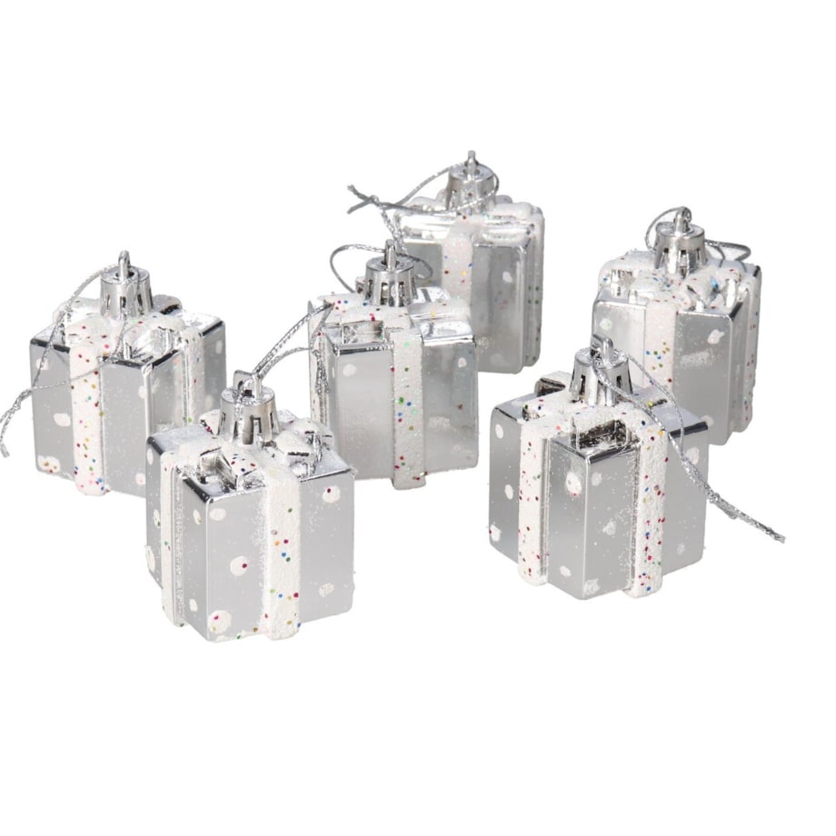 Bombki Plastikowe Na Choinkę Stroik Prezent 6Szt