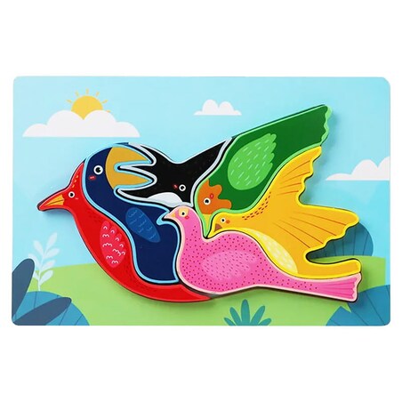 Puzzle drewniane - Ptaszek