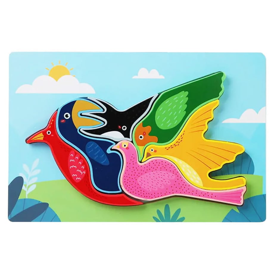 Puzzle drewniane - Ptaszek