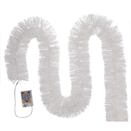 Łańcuch Led Choinkowy Biały Na Baterie Świąteczny Na Choinkę 6 Metrów