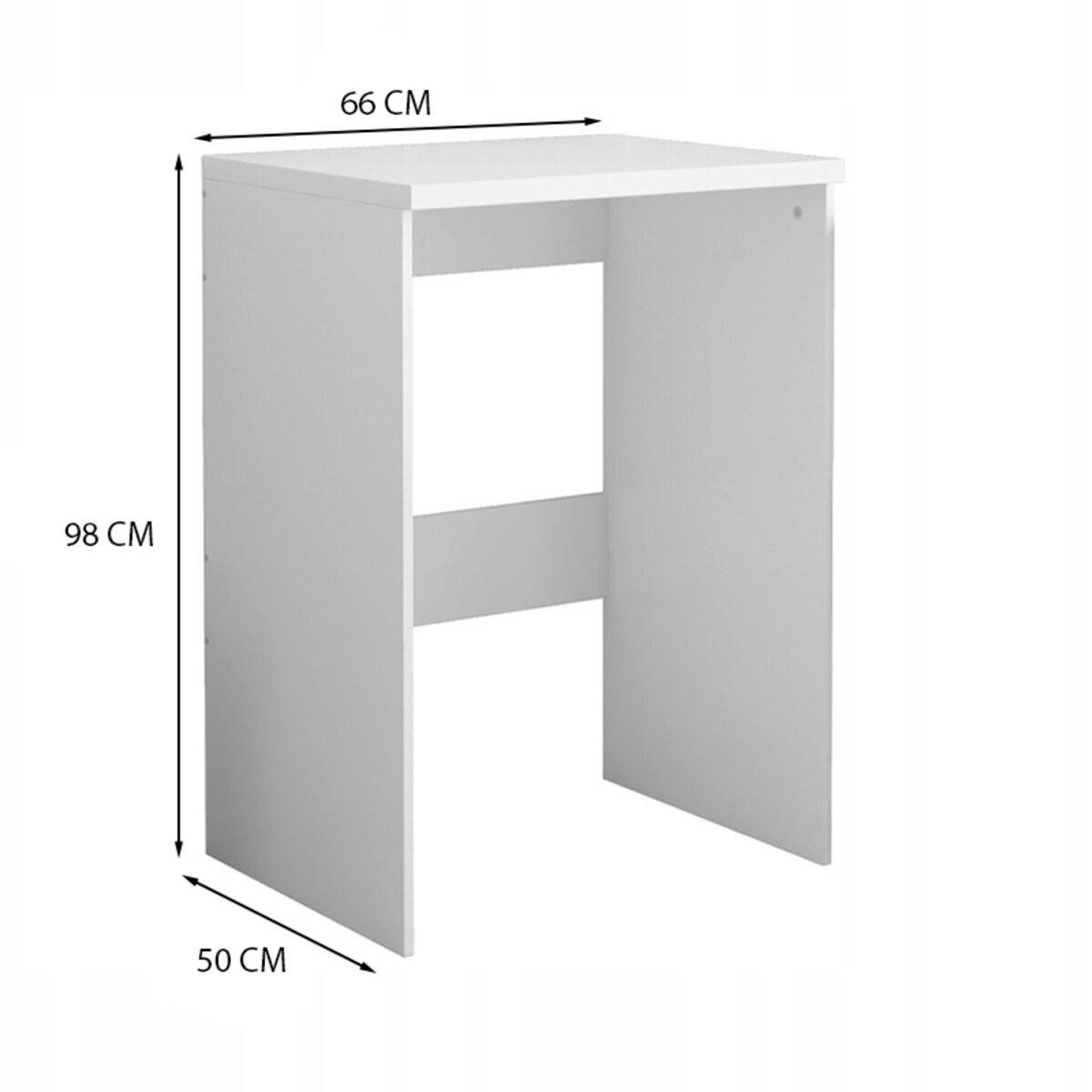 Szafka łazienkowa nad pralkę suszarkę słupek regał zabudowa agd biała 66 cm