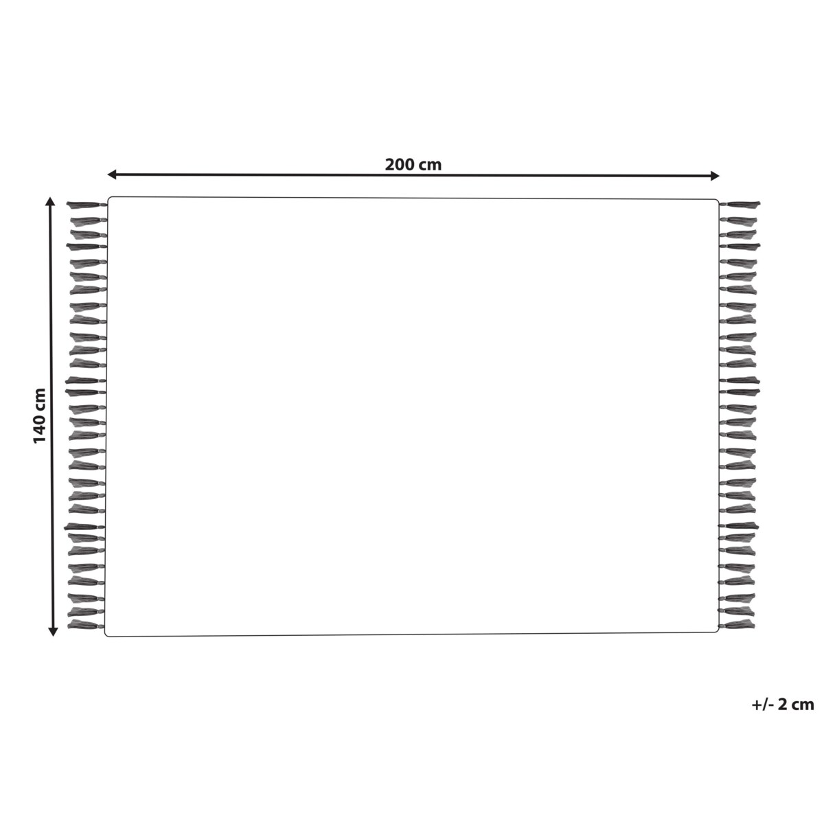 Dywan z juty 140 x 200 cm beżowy ALADAG