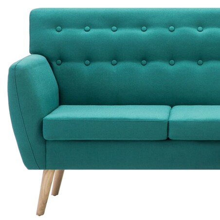 vidaXL Sofa z leżanką, obita tkaniną, 171,5 x 138 x 81,5 cm, zielona