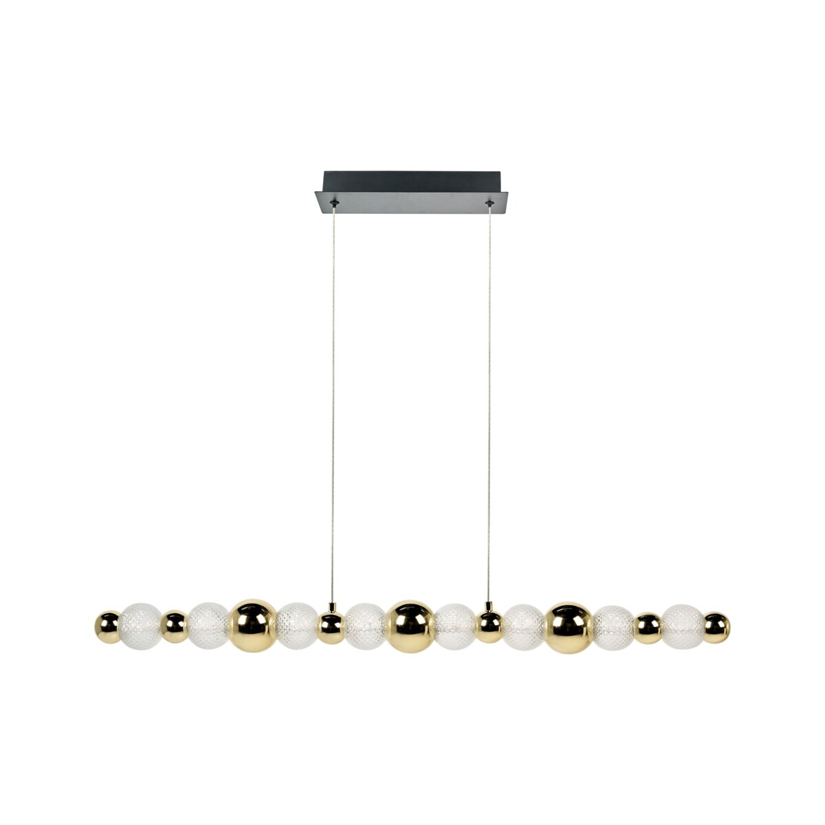 Lampa wisząca LED SORA Szkło Złoty