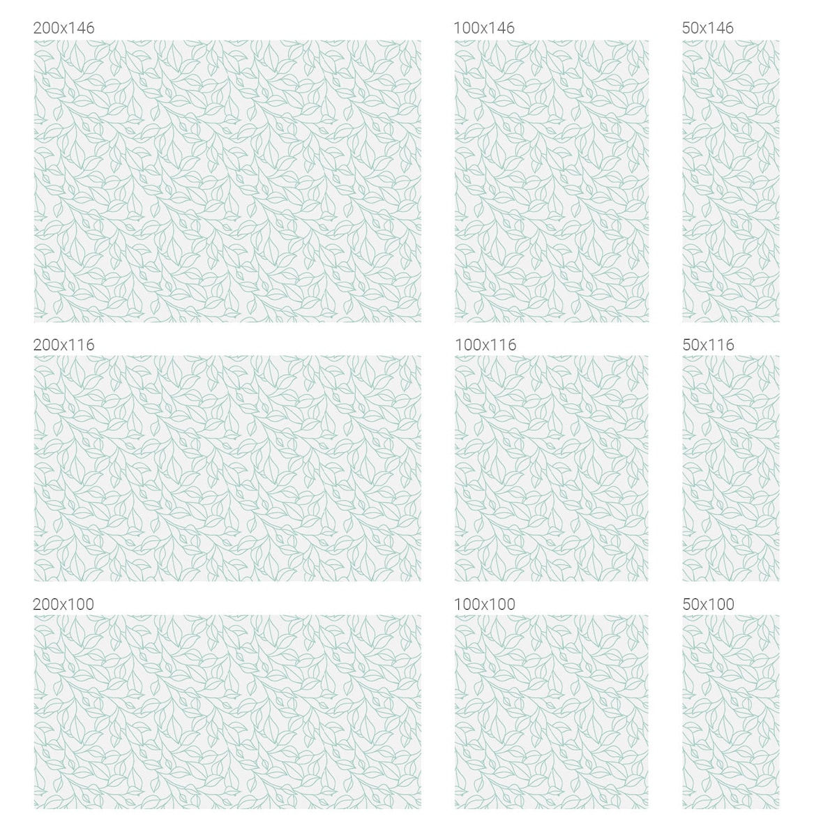 Naklejka na okno dekoracyjna - Motyw liści minimalistyczna elegancja - 50x100 cm