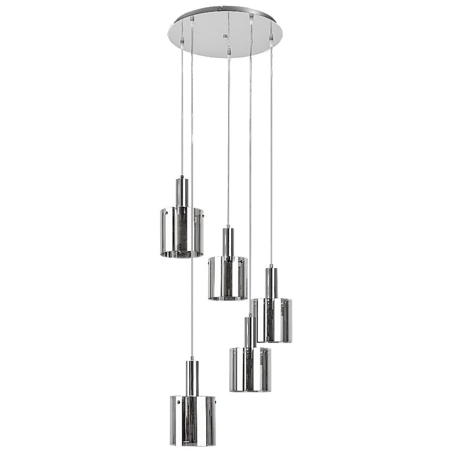 Nowoczesna LAMPA wisząca DONATI 5251 Rabalux szklany zwis kaskada chrom