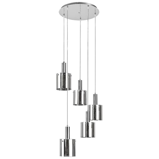 Nowoczesna LAMPA wisząca DONATI 5251 Rabalux szklany zwis kaskada chrom