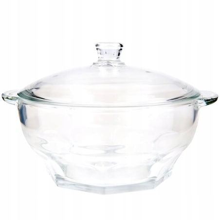 SZKLANA WAZA Z POKRYWKĄ NA ZUPĘ barszcz święta rosół LUMINARC 2,5 L