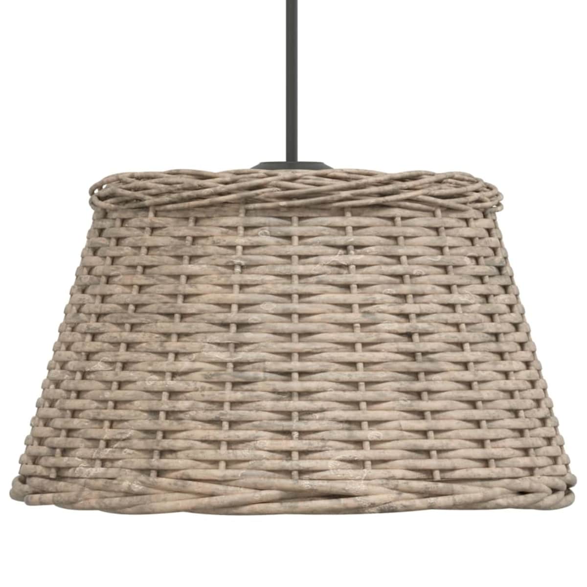 vidaXL Klosz lampy wiszącej, brązowy, Ø50x30 cm, wiklina