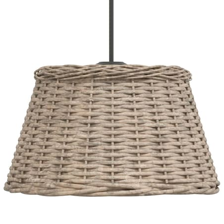 vidaXL Klosz lampy wiszącej, brązowy, Ø50x30 cm, wiklina