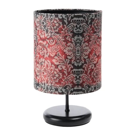 Lampa stołowa RETRO-C czerwona/czarna