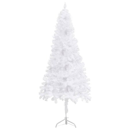 vidaXL Sztuczna choinka narożna, biała, 180 cm, PVC
