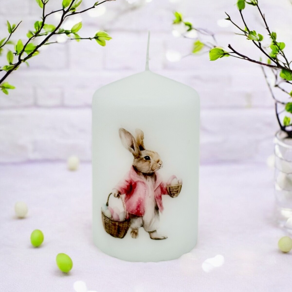 Świeca wielkanocna Zajączek wielkanocny Króliczek świeczka na Wielkanoc