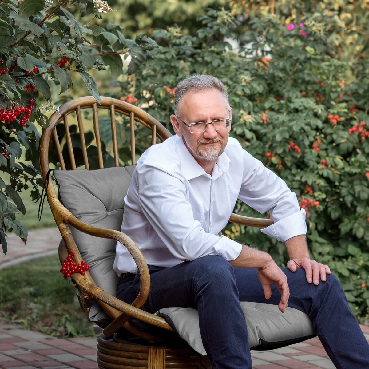 Poduszka Na Krzesło Wodoodporna Ogród Taras 50X50x50