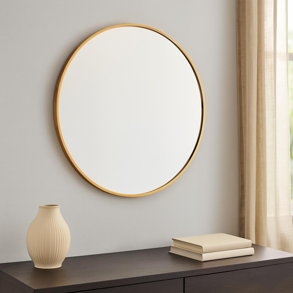 Okrągłe lustro na ścianę SORO, Ø 60 cm