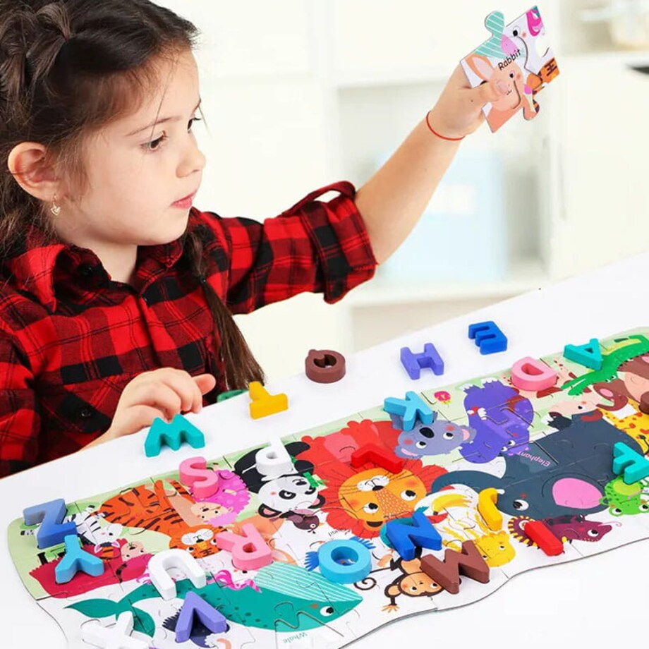 Puzzle edukacyjne - Literki i zwierzątka
