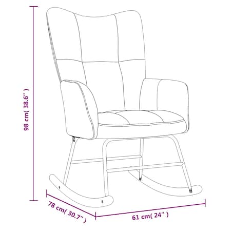 vidaXL Fotel bujany, musztardowy, tapicerowany aksamitem