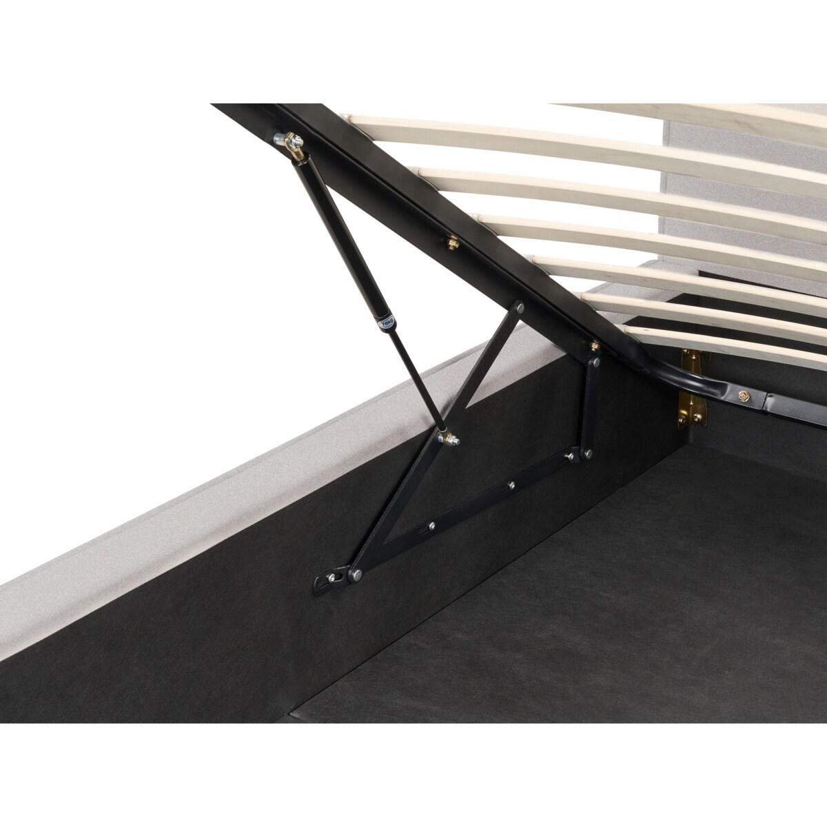 Łóżko z pojemnikiem MOISSAC 180 x 200 cm Jasnoszary