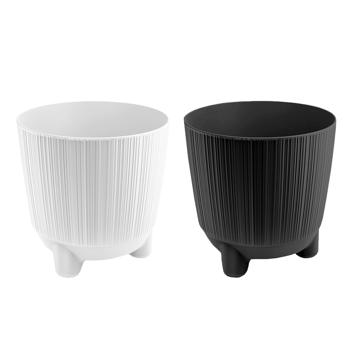 Doniczka Osłonka Okrągła Na Kwiaty 14,5 Cm Zestaw