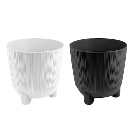 Doniczka Osłonka Okrągła Na Kwiaty 14,5 Cm Zestaw