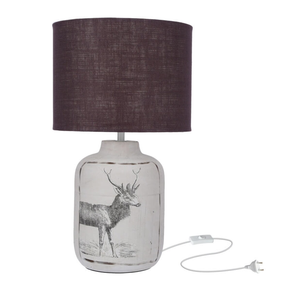 Sypialniana lampa stołowa Walia 41-39194 Candellux ceramiczna srebrna czarna