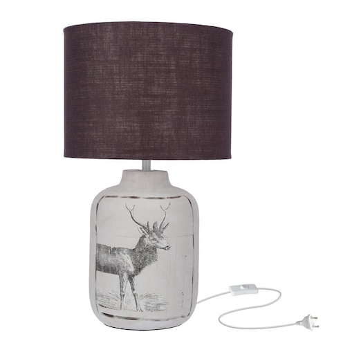 Sypialniana lampa stołowa Walia 41-39194 Candellux ceramiczna srebrna czarna