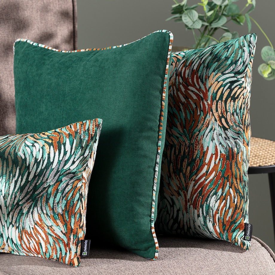 Zestaw poduszek do salonu Impressio green, 43x43/45x45/47x28 cm