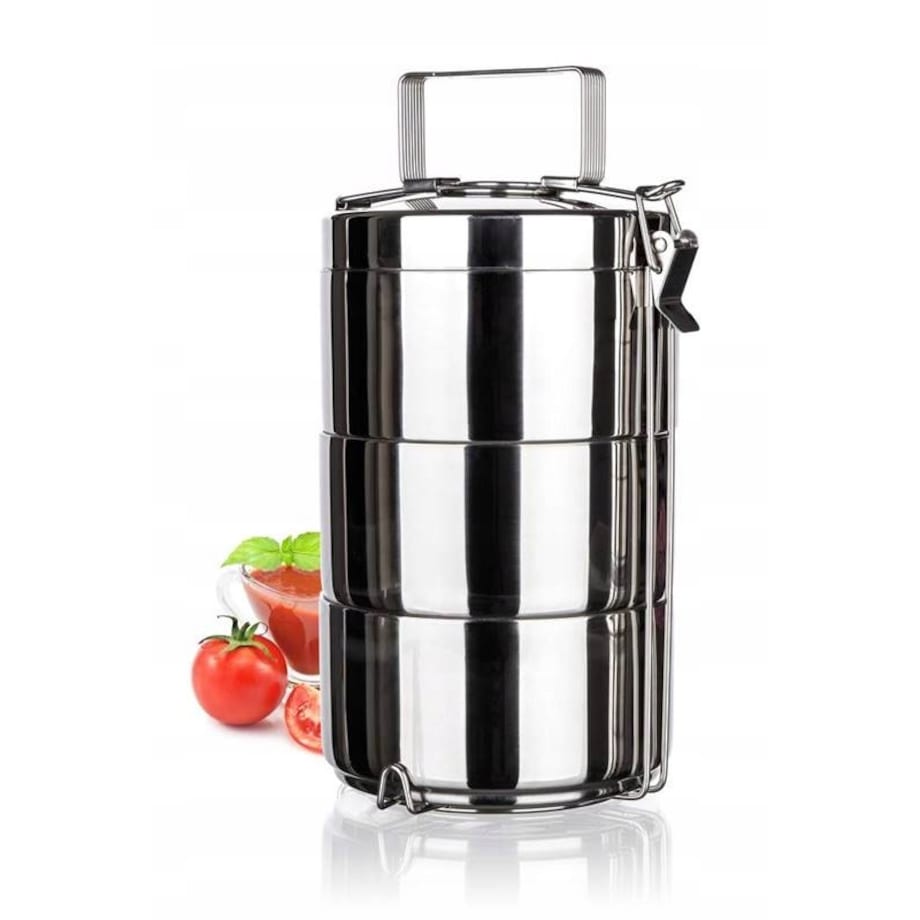 TERMOS OBIADOWY MENAŻKA pojemnik na jedzenie obiad 3 części przenoszenia