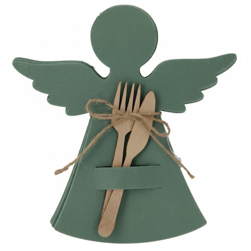 Filcowa kieszonka na sztućce w kształcie aniołka, 22 x 20 cm