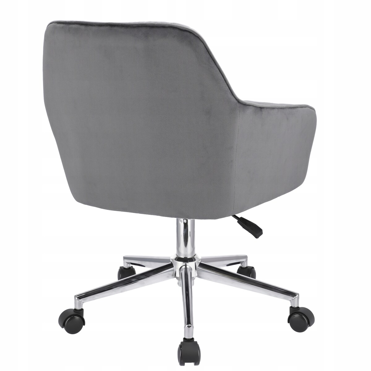 Fotel NAPOLI szary na srebrnej stopie