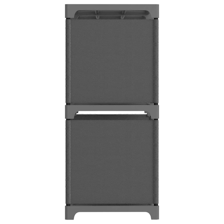 vidaXL Regał z 5 przegrodami, szary, 103 x 30 x 72,5 cm, tkanina