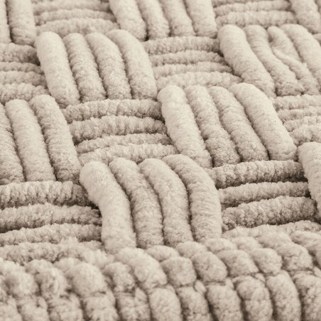 Kleine Wolke Matino ręcznie tkany dywanik łazienkowy 60x100 cm beż macadamia nić szenilowa