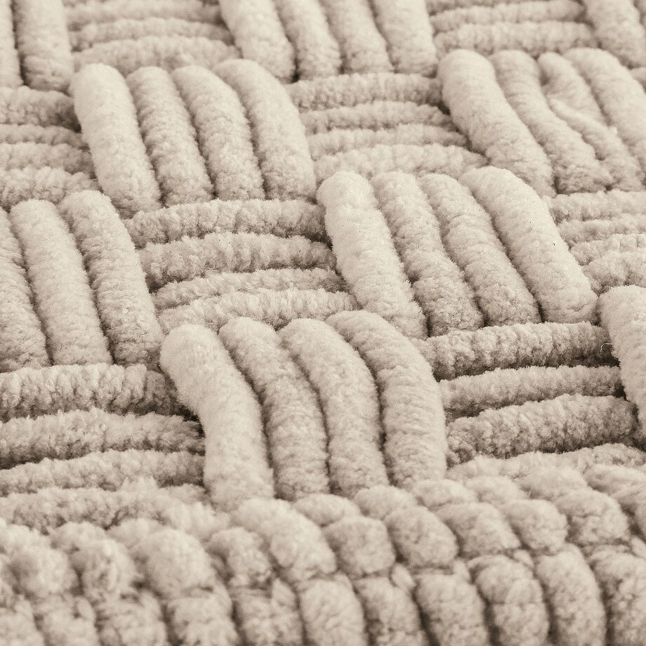 Kleine Wolke Matino ręcznie tkany dywanik łazienkowy 60x100 cm beż macadamia nić szenilowa