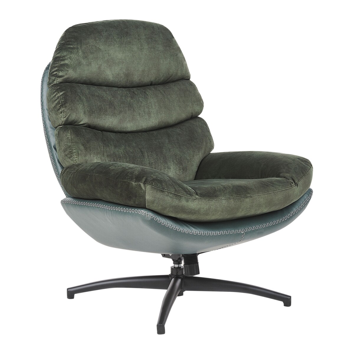 Krzesło z podnóżkiem Ciemnozielony EIDE