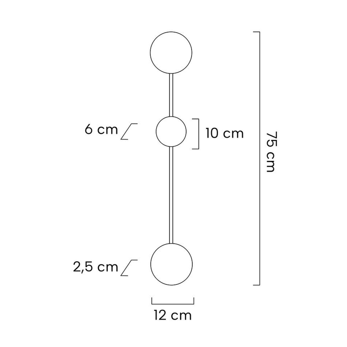Ścienna lampa Shadow MSE010100246 molekuły LED 9W czarne