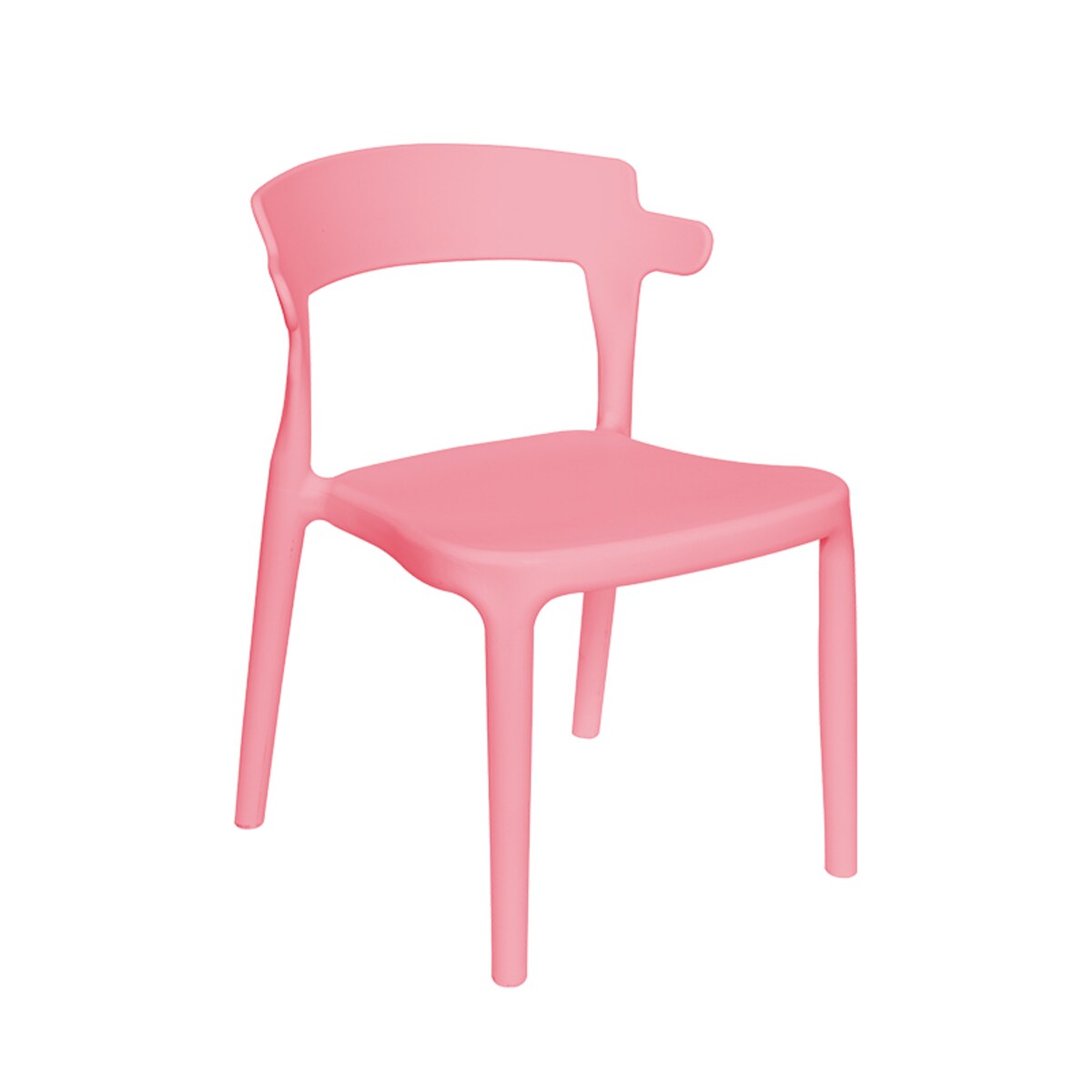 Krzesło dla dzieci różowe plastikowe stabilne dziecięce
