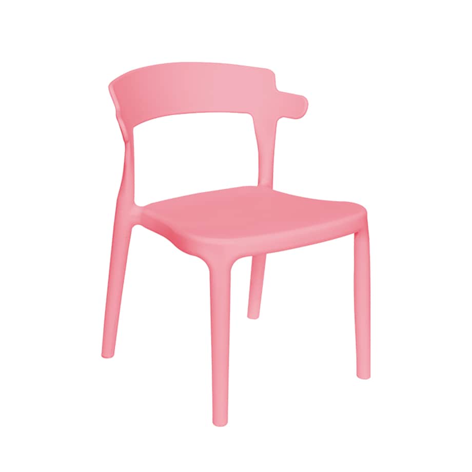 Krzesło dla dzieci różowe plastikowe stabilne dziecięce