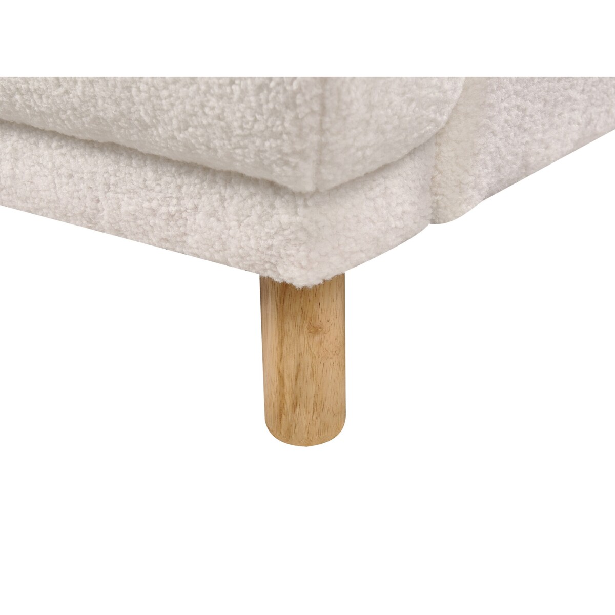 Sofa 3-osobowa boucle biała TUVE