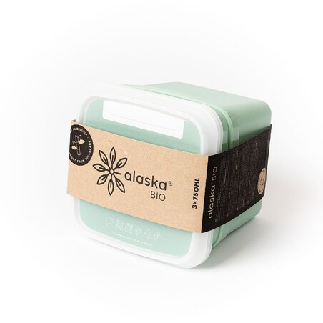 Amuse pojemniki do zamrażarki Alaska BIO 3x750ml