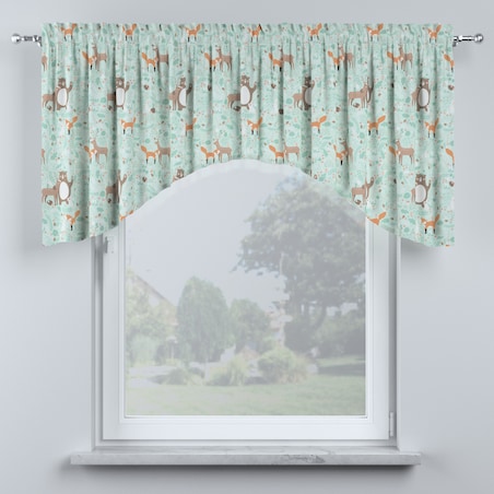 Lambrekin łuk 150x75 zielony