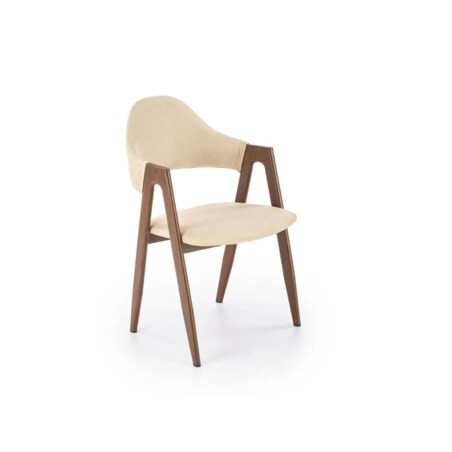 Krzesło K344 beżowe/orzech