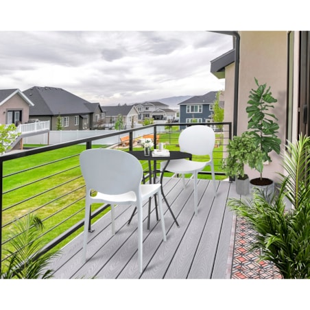 4 X Krzesło Do Jadalni Kuchni Stołu Zestaw Komplet Justin Białe