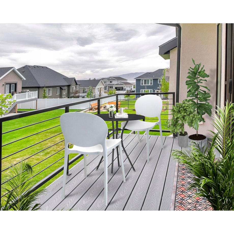 4 X Krzesło Do Jadalni Kuchni Stołu Zestaw Komplet Justin Białe