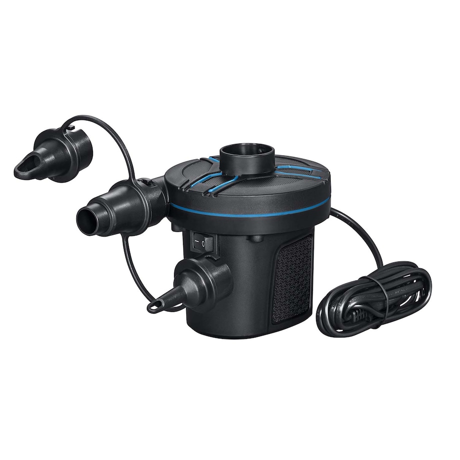 Materac dmuchany Bestway welurowy dwuosobowy 191x137x22cm z pompką elektryczną