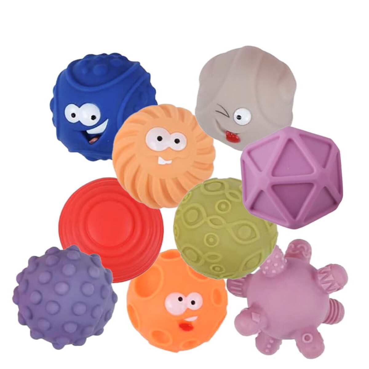 Piłeczki sensoryczne (średnie) - miękkie klocki 9 szt