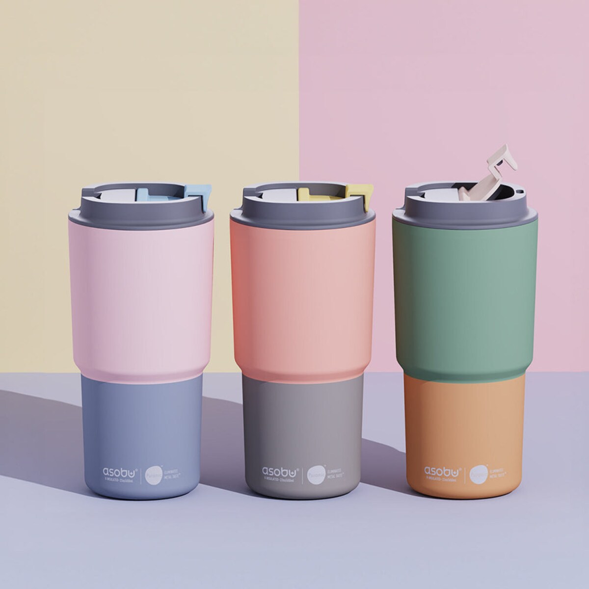 ASOBU PICK ME UP kubek termiczny 650 ml, Pastel Green