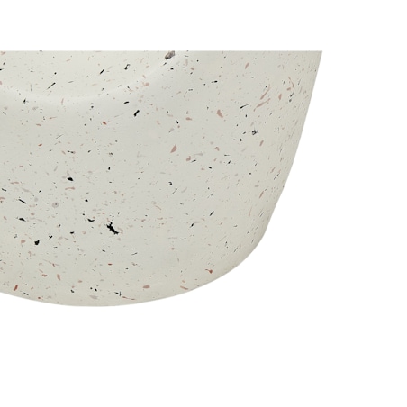 Stolik pomocniczy biały z efektem lastryko EDOLO