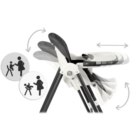 Krzesełko do karmienia z bujaczkiem leżaczkiem 3w1 Nukido