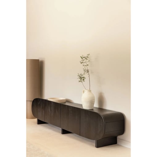 Szafka RTV z drewna mango Agathe 220 cm